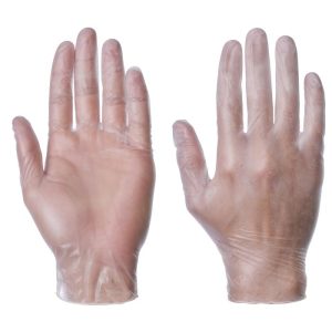 Clear Powder-free Vinyl SafeTouch Gloves